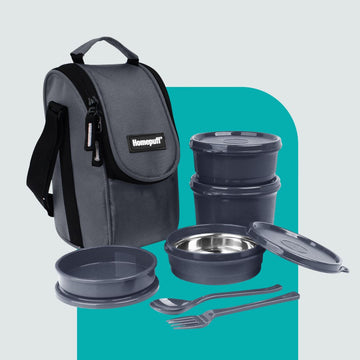 Steel Lunch Box, Set of 4